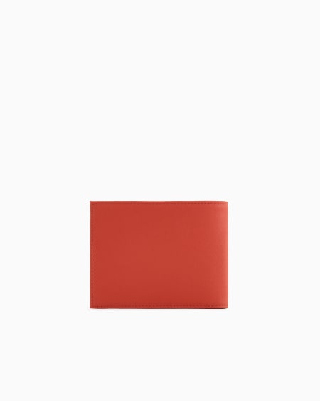 Armani Cartera plegable de piel saffiano regenerada ASV Superdescuento