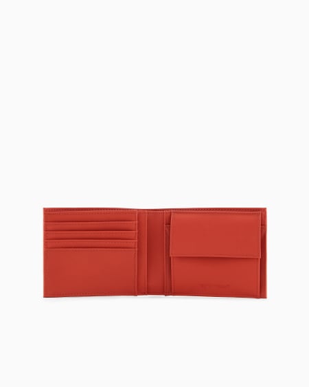 Armani Cartera plegable de piel saffiano regenerada ASV Superdescuento