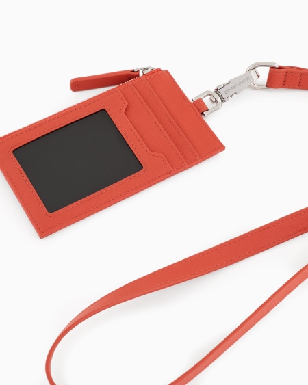 Armani Tarjetero con bandolera en piel saffiano regenerada ASV Grandes descuentos