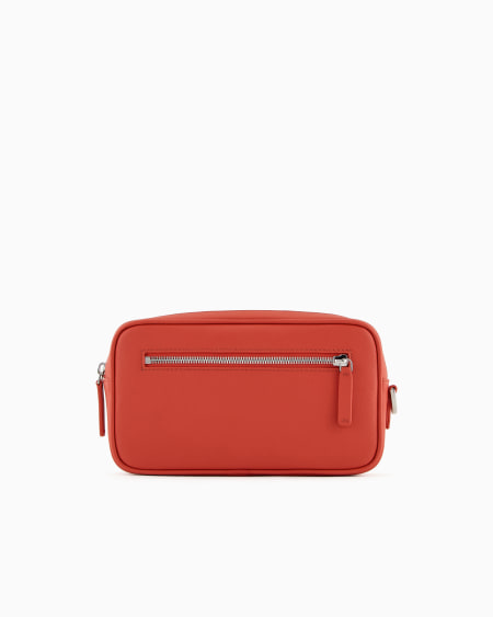 Armani Neceser de piel saffiano regenerada ASV Liquidación