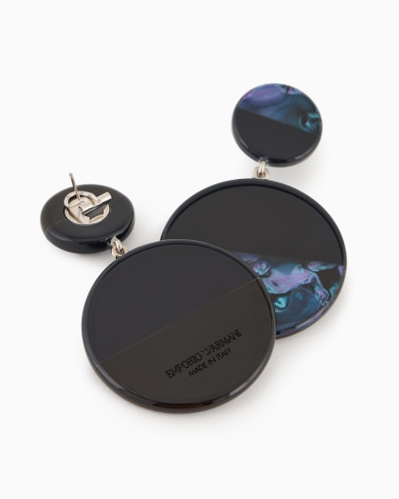 Armani Pendientes colgantes de aro semimulticolor Devoluciones gratuitas