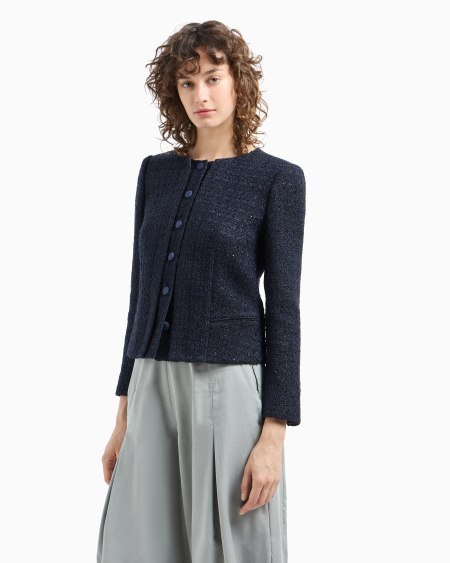 Armani Chaqueta de tweed de lúrex Outlet online