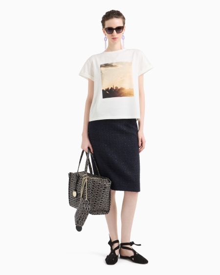 Armani Falda en tweed de lúrex Rebajas