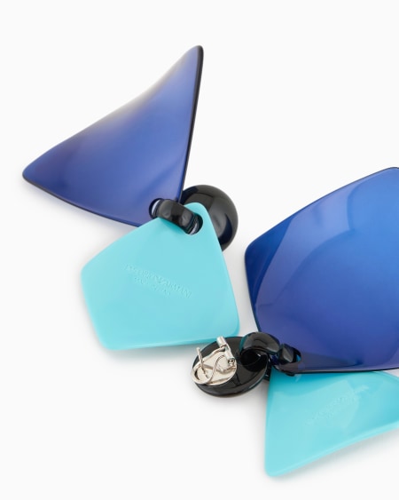 Armani Maxipendientes colgantes bicolor Butterfly Venta caliente