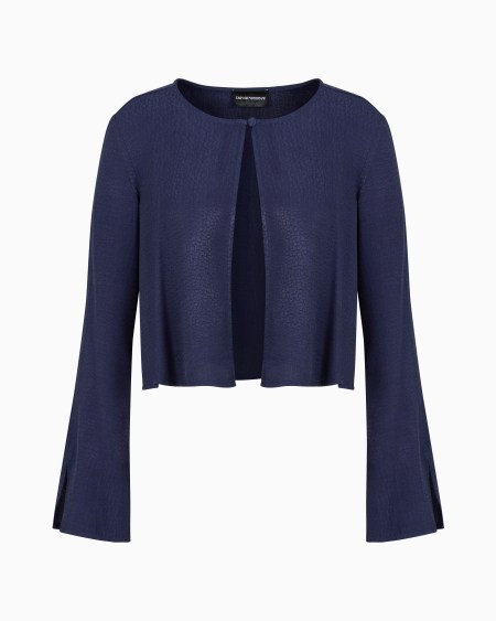 Armani Blusa de viscosa texturizada