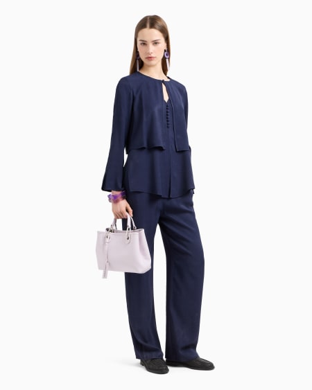 Armani Blusa de viscosa texturizada En oferta