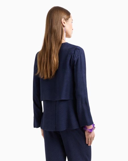 Armani Blusa de viscosa texturizada En oferta