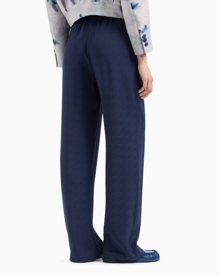 Armani Pantalones de viscosa texturizada con cintura elástica Gran oferta
