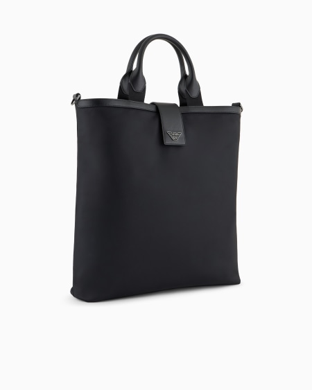 Armani Bolso shopper plegable de nailon reciclado con bandolera ASV Oferta especial