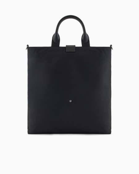 Armani Bolso shopper plegable de nailon reciclado con bandolera ASV Oferta especial