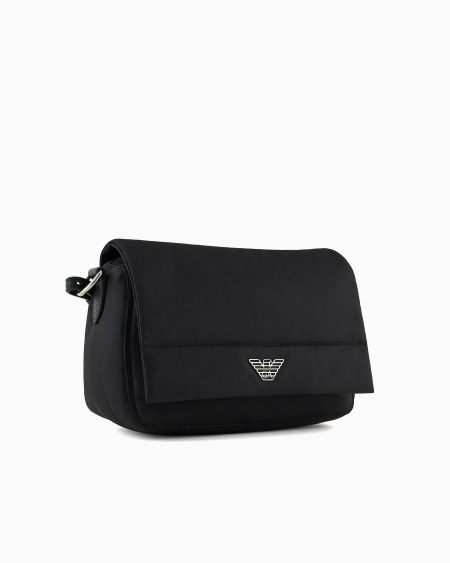 Armani Bolso bandolera en nailon reciclado con placa de águila ASV Envío gratis