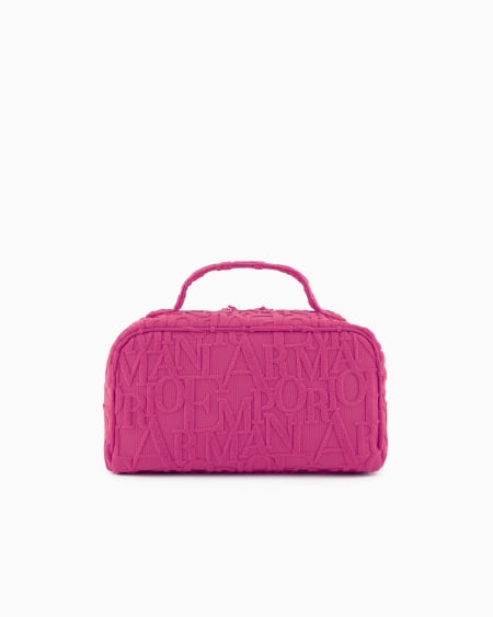 Armani Bolso baúl de playa de tejido con logotipo resaltado tridimensional Últimos 2 días
