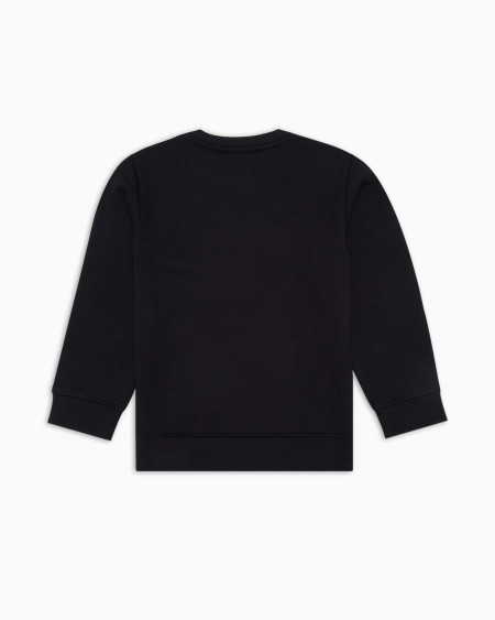 Armani Sudadera de punto de mezcla de modal con logotipo Precio de fábrica