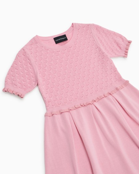 Armani Vestido de punto con motivo calado Special Occasion Solo hoy