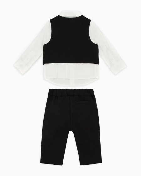 Armani Traje compuesto por camisa chaleco y pantalones de lana fría Oferta especial de fábrica