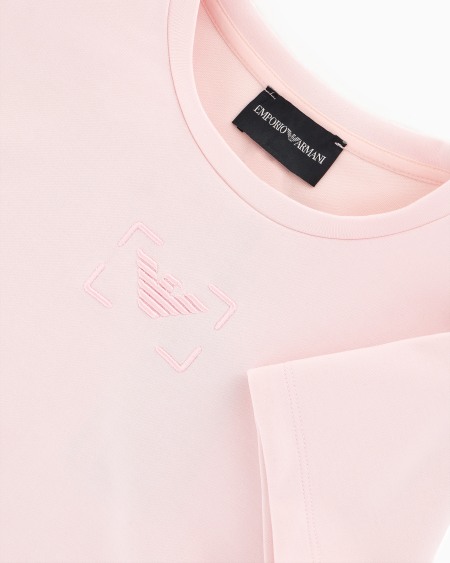 Armani Sudadera de manga corta de punto de tacto cupro Promoción trimestral