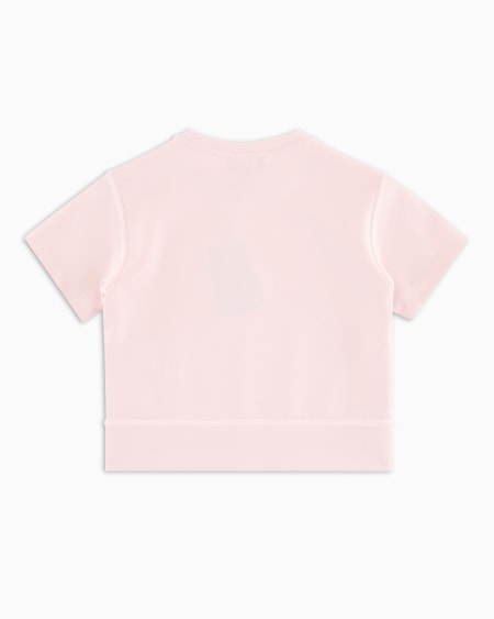 Armani Sudadera de manga corta de punto de tacto cupro Promoción trimestral