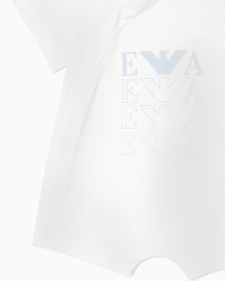 Armani Barboteuse en jersey avec logo Liquidación