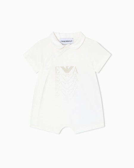 Armani Barboteuse en jersey avec logo Envío internacional gratuito