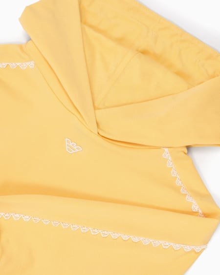 Armani Sudadera con capucha de punto de mezcla de modal Precio ultrabajo