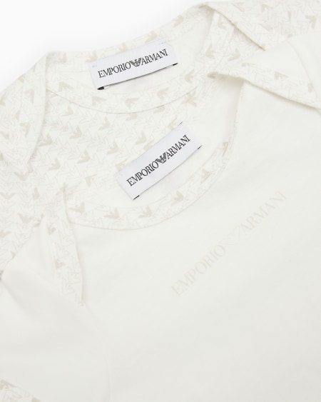 Armani Lot de 2 bodys en jersey avec logo et aigles optiques En oferta