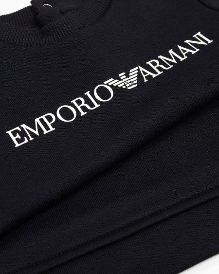 Armani Sudadera de mezcla de modal con logotipo Rebajas baratas