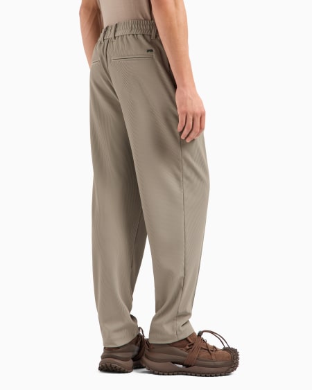 Armani Pantalones con pliegues de nailon elástico efecto canneté Descuento