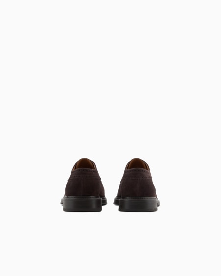 Armani Zapatos brogue de ante con troquelado cola de golondrina Últimos 3 días