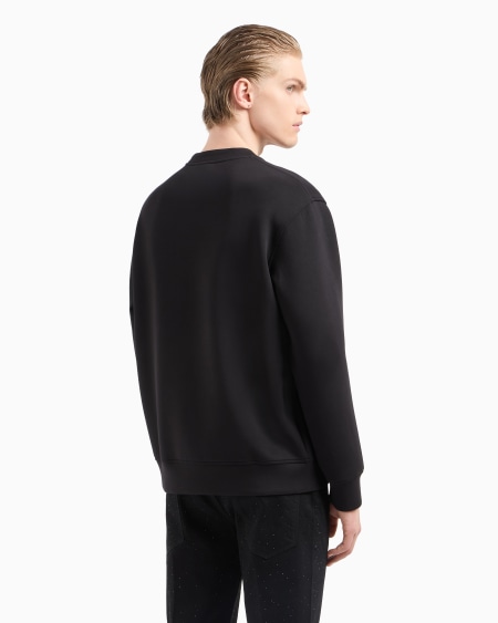 Armani Sudadera de punto con parche de águila con strass Clubwear Últimos 2 días