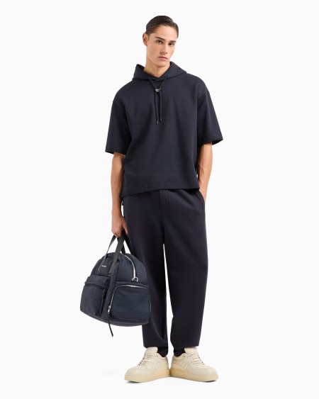 Armani Pantalones de chándal en punto doble con cordón Solo queda un día