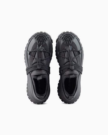 Armani Deportivas de nailon con detalles de neopreno y cordón ceñidor Precios de Black Friday