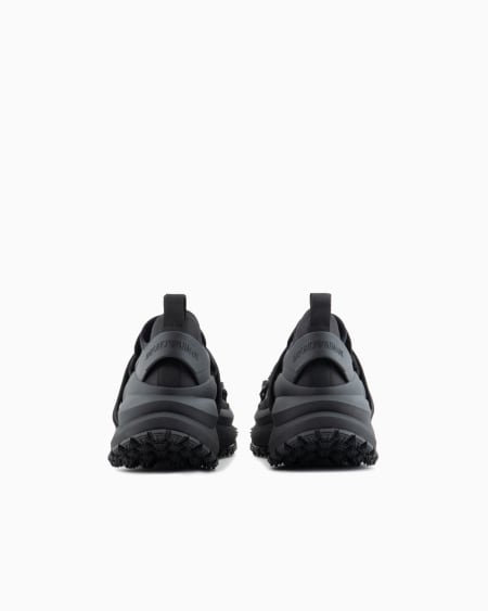 Armani Deportivas de nailon con detalles de neopreno y cordón ceñidor Precios de Black Friday