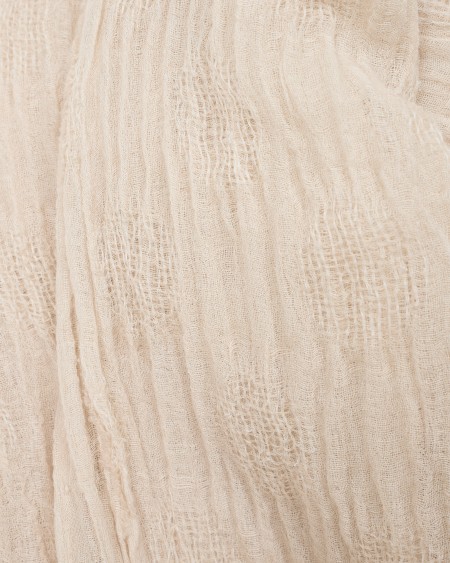 Armani Estola en mezcla de lino cepillado con lunares de tejido jacquard Última moda
