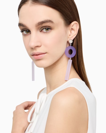 Armani Pendientes colgantes con elementos geométricos Ofertas de temporada