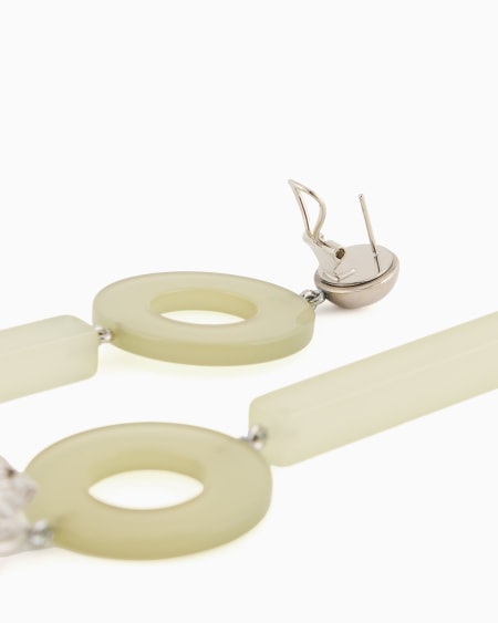 Armani Pendientes colgantes con elementos geométricos Rebajas