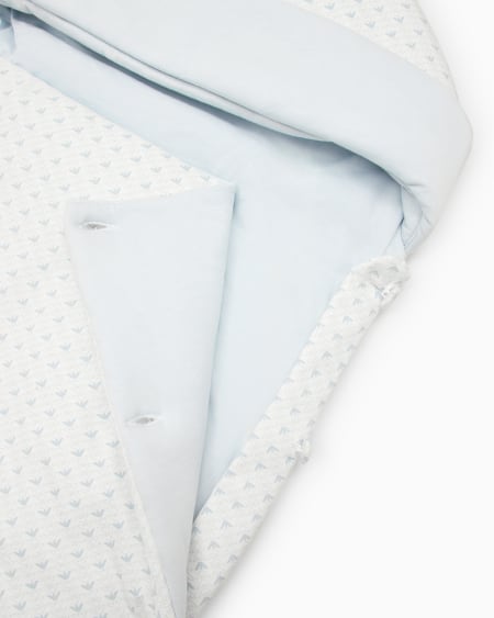 Armani Saco de dormir en punto con motivo de águilas de efecto óptico Rebajas top