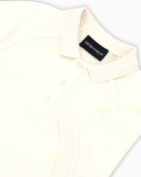 Armani Polo de punto con logotipo bordado Oferta especial