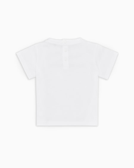 Armani Camiseta de punto de algodón pima con logotipo Promoción por tiempo limitado