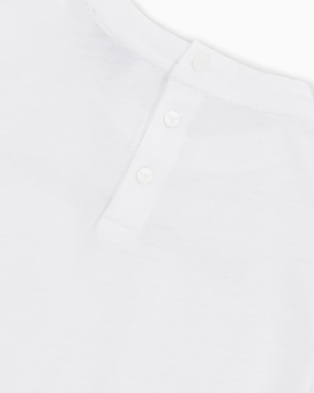 Armani Camiseta de punto de algodón pima con logotipo Promoción por tiempo limitado