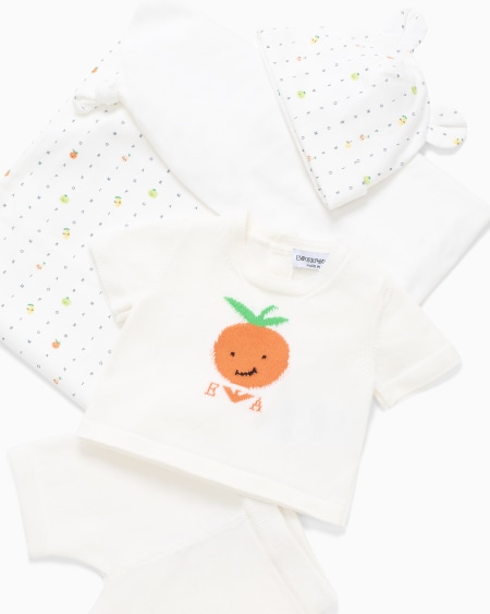 Armani Manta de punto con estampado Color Juice Tienda de fábrica