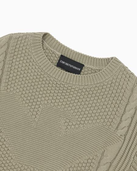 Armani Jersey con logotipo de águila en intarsia Descuentos del mes