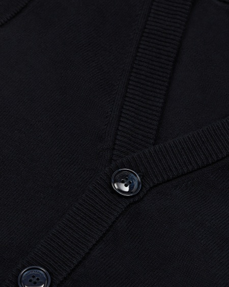 Armani Chaleco de punto con cuello de pico y botones Rebajas de fin de temporada