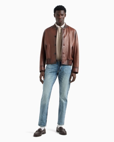 Armani Vaqueros J06 slim fit de denim lavado Precio ultrabajo