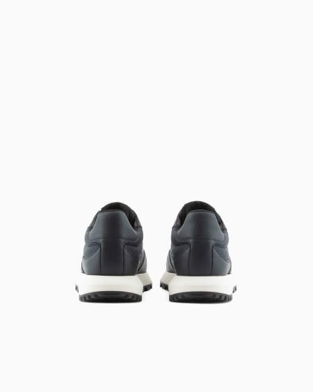 Armani Deportivas de nailon reciclado con detalles en piel saffiano regenerada ASV Devoluciones gratuitas
