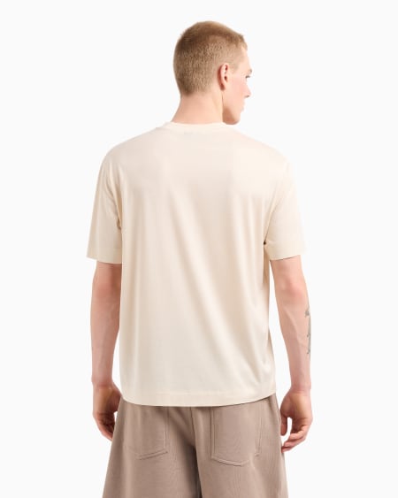 Armani Camiseta de punto de mezcla de lyocell con logotipo bordado ASV En línea