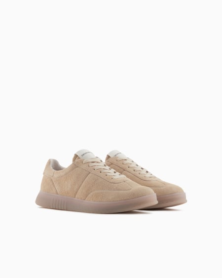 Armani Deportivas de ante con suela semitransparente Outlet online