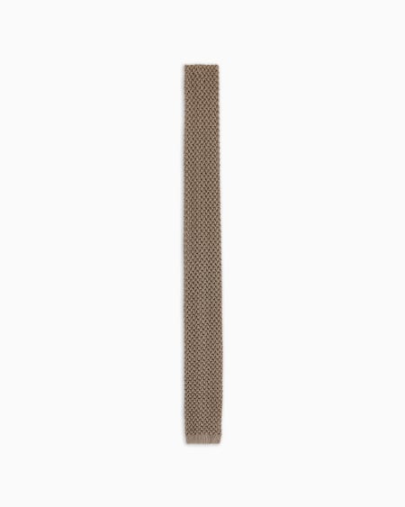 Armani Corbata en punto microperforado de seda pura