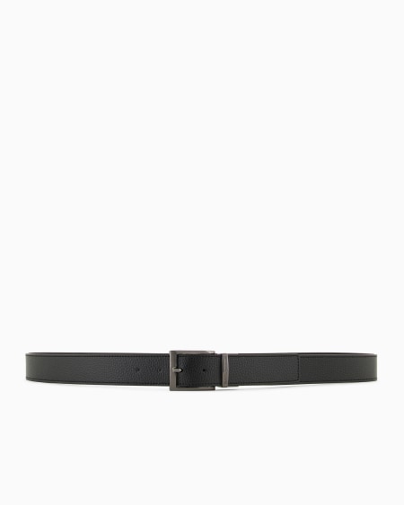 Armani Cinturón reversible de piel con estampado graneado Rebajas online