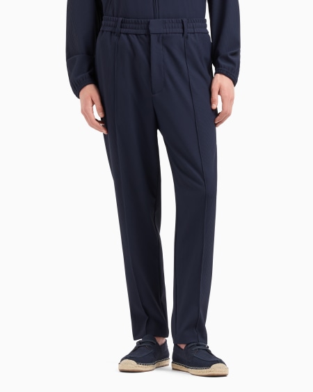 Armani Pantalones con pliegues de nailon elástico efecto canneté Envío gratis