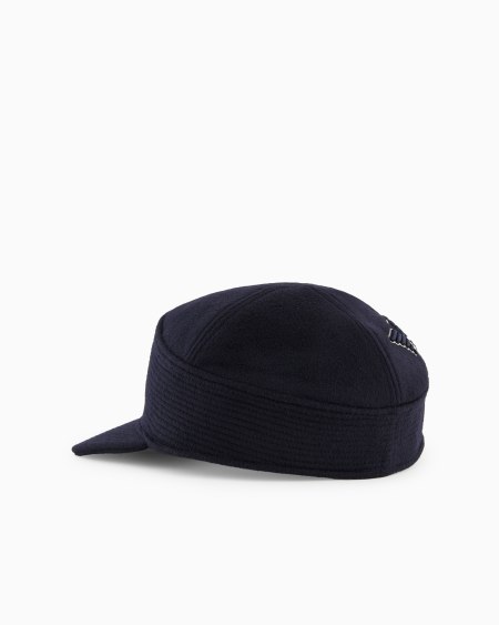 Armani Gorra en paño de lana con logotipo bordado Oferta especial
